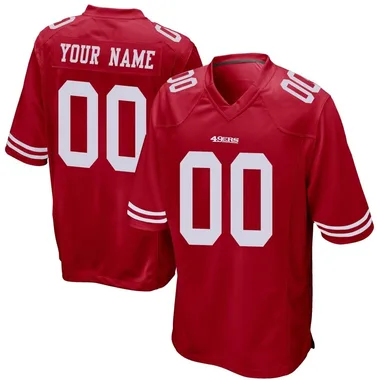 Men's Custom San Francisco 49ers Team Color Jersey - Game Red