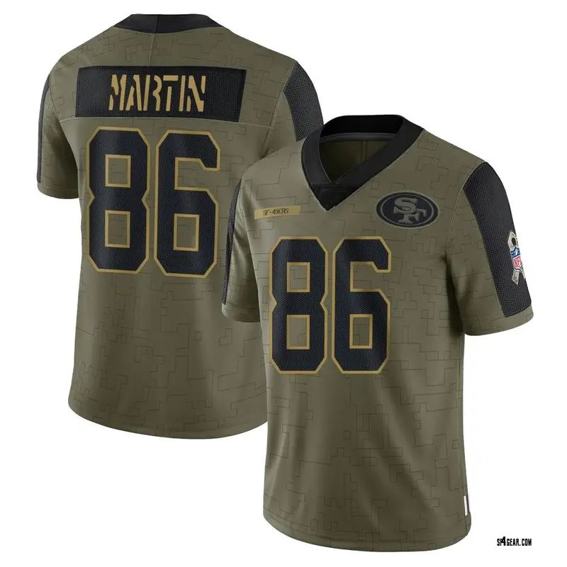 Men's Tay Martin San Francisco 49ers 2021 Salute To Service Jersey - Limited Olive