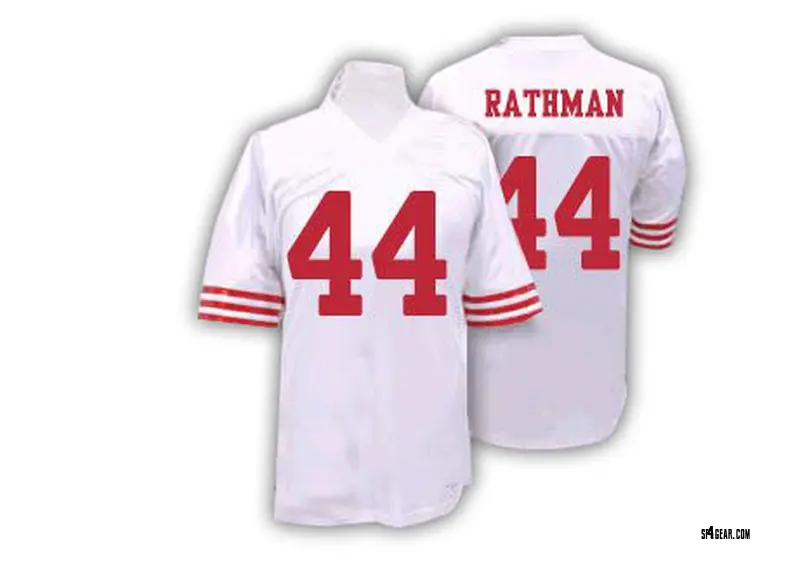 Men's Tom Rathman San Francisco 49ers Jersey - Authentic White