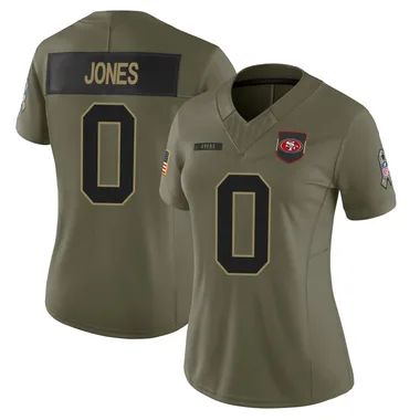 Women's Rob Jones San Francisco 49ers 2025 Salute to Service Jersey - Limited Olive
