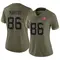 Women's Tay Martin San Francisco 49ers 2022 Salute To Service Jersey - Limited Olive