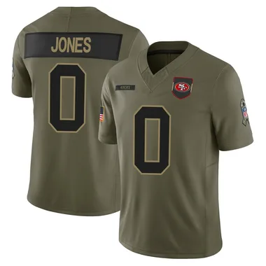 Youth Rob Jones San Francisco 49ers 2025 Salute to Service Jersey - Limited Olive