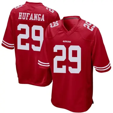 Youth Talanoa Hufanga San Francisco 49ers Team Color Jersey - Game Red